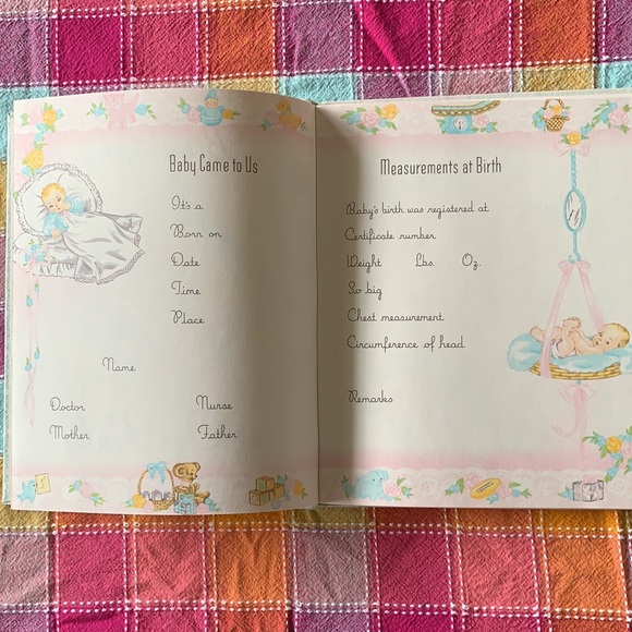 Sanitoy Inc. Vintage 1982 Baby Memory Keepsake Hardcover Book Birth to Age 7 - Picture 4 of 9